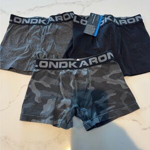 Boys Boxer Briefs - Black, Gray, and Camouflage